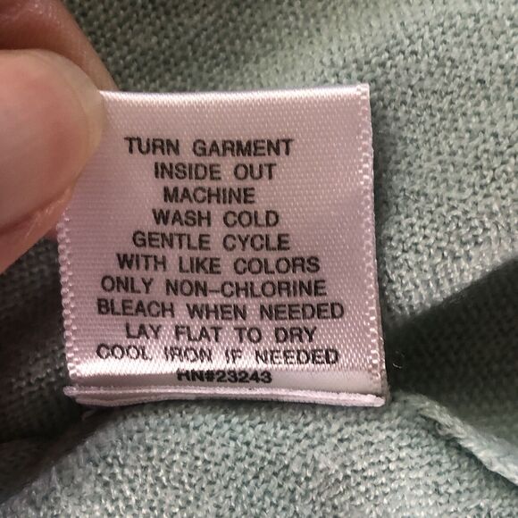 New York & Company Womens Knit Sweater Blue Cardigan Buttons Medium - Picture 5 of 16